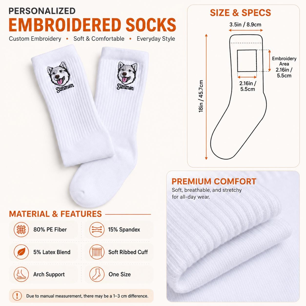 Personalized Family Boo Crew Embroidered Socks, Custom Mama Daddy Little Boo Ghost Socks, Matching Halloween Family Gift