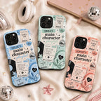 Personalized Playlist Tough Phone Case, Custom Name Music Lover Case