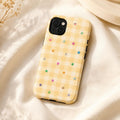 Gingham Star Phone Case, Colorful Plaid iPhone Case, Cute Coquette Checkered Case Gift