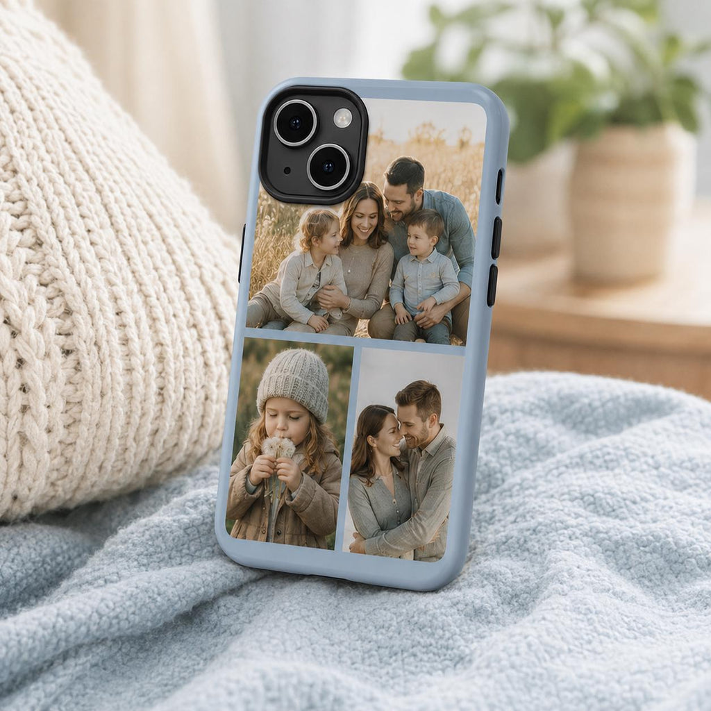 Custom Photo Collage Phone Case, Personalized Family Picture iPhone Case, Mom Photo Gift
