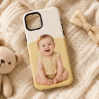 Custom Baby Photo Phone Case, Personalized Kids Picture iPhone Case, Photo Gift For Mom Dad