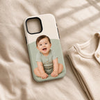 Custom Baby Photo Phone Case, Personalized Kids Picture iPhone Case, Photo Gift For Mom Dad