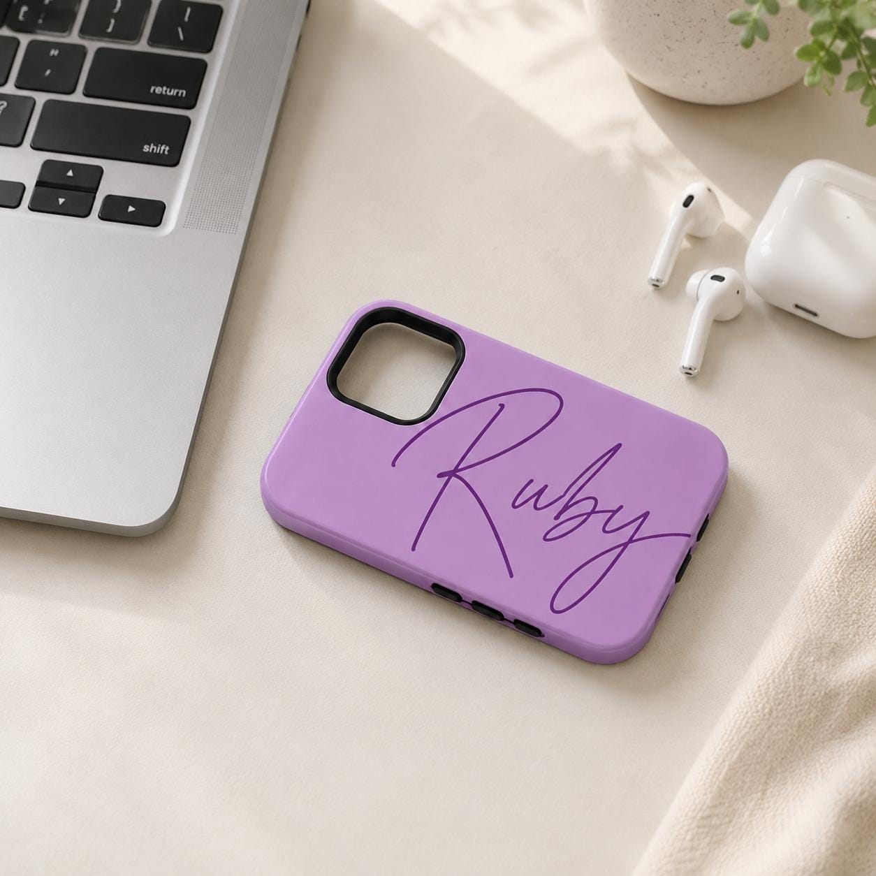 Custom Script Name Phone Case, Personalized Signature iPhone Case, Minimal Name Case Gift