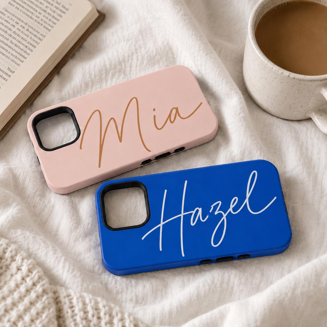 Custom Script Name Phone Case, Personalized Signature iPhone Case, Minimal Name Case Gift