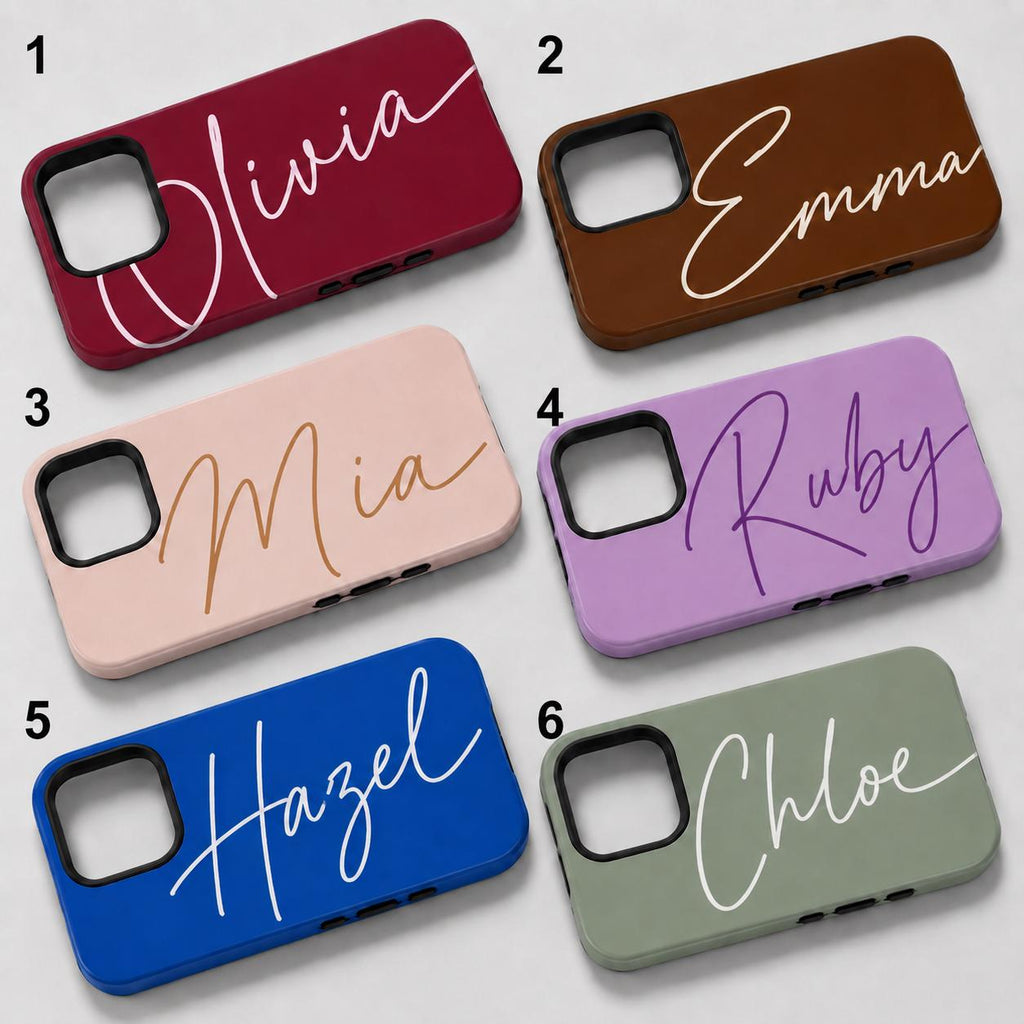Custom Script Name Phone Case, Personalized Signature iPhone Case, Minimal Name Case Gift