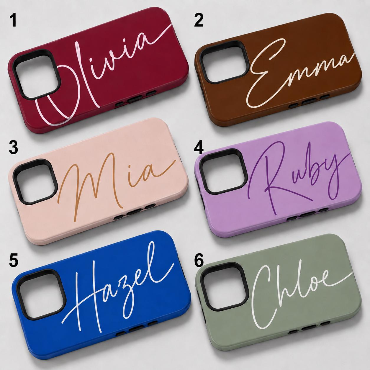 Custom Script Name Phone Case, Personalized Signature iPhone Case, Minimal Name Case Gift