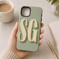 Custom Initial Phone Case, Personalized Monogram iPhone Case, Bold Letter Name Case Gift