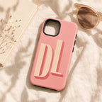 Custom Initial Phone Case, Personalized Monogram iPhone Case, Bold Letter Name Case Gift