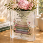 Personalized Family Acrylic Book Vase – main product view