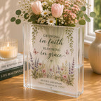 Christian Book Vase, Personalized Acrylic Flower Vase – product photo 4