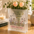 Christian Book Vase, Acrylic Flower Vase, 1 Corinthians 13:13 Gift – product photo 2