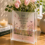 Inspirational Book Vase, Acrylic Flower Vase – main product view