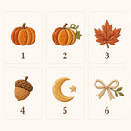 Little Pumpkin Embroidered Handkerchief, Personalized Baby Keepsake Hanky, Custom Fall Newborn Gift
