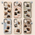 Custom Best Friend Photo Case, Personalized Polaroid Collage iPhone Case, Friendship Gift