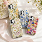 Pressed Flower Phone Case, Wildflower Daisy iPhone Case, Botanical Garden Case Gift