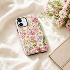 Pressed Flower Phone Case, Wildflower Daisy iPhone Case, Botanical Garden Case Gift