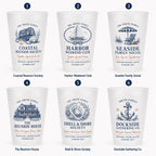 Personalized Coastal Reunion Frosted Cups, Custom Family Reunion Party Cups, Seaside Weekend Favors, Beach House Gathering Cups