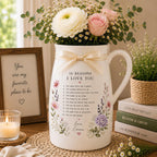 Personalized 10 Reasons I Love You Ceramic Vase – product photo 2