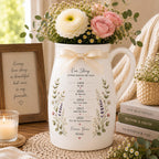 Personalized Love Story Timeline Ceramic Vase – product photo 2