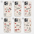 Custom Cowgirl Name iPhone Case, Western Doodle Phone Case, Personalized Gift