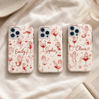 Custom Pin Up Phone Case, Retro Cocktail Mermaid iPhone Case, Personalized Cherry Girl Gift