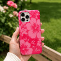 Custom Hibiscus Phone Case, Personalized Blue Tropical iPhone Case, Beach Flower Name Case Gif