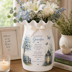 Personalized Grandma Memorial Ceramic Pitcher Vase – product photo 2