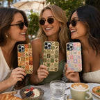 Custom Tile Phone Case, Mediterranean Mosaic Phone Cover, Floral Talavera Case, Personalized Boho iPhone Gift For Her