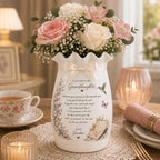 Personalized Granddaughter Ceramic Flower Vase – product photo 5