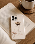 Custom Espresso Martini Phone Case, Personalized Cocktail iPhone Case, Coquette Coffee Drink Gift