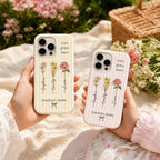 Custom Birth Flower Phone Case, Grandma’s Garden Personalized Name Case, Family Flower iPhone Cover, Gift for Mom Grandma