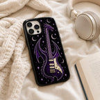 Dragon Guitar Phone Case, Rock Music iPhone Case, Red Electric Guitar Tough Case Gift