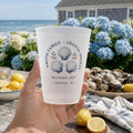 Personalized Coastal Reunion Frosted Cups, Custom Family Reunion Party Cups, Seaside Weekend Favors, Beach House Cups