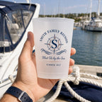 Personalized Coastal Reunion Frosted Cups, Custom Family Reunion Party Cups, Seaside Weekend Favors, Beach House Cups