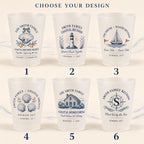 Personalized Coastal Reunion Frosted Cups, Custom Family Reunion Party Cups, Seaside Weekend Favors, Beach House Cups