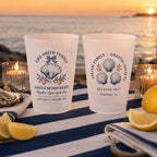 Personalized Coastal Reunion Frosted Cups, Custom Family Reunion Party Cups, Seaside Weekend Favors, Beach House Cups