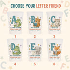 Personalized Animal Alphabet Frosted Cups, Custom Name Kids ABC Cup, Preschool Learning Gift, Daycare Birthday Party Favor