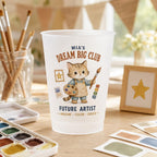 Personalized Kids Career Frosted Cups, Dream Big Animal Cup, Custom Name Birthday Party Favor, Preschool Graduation Gift