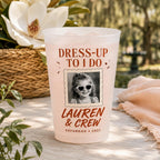 Personalized Bachelorette Frosted Cups, Custom Childhood Photo Bride Cups, Wedding Weekend Party Favors, Bridesmaid Drinkware