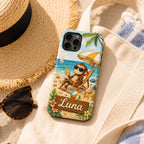 Custom Monkey Phone Case, Personalized Cute Animal iPhone Case, Jungle Safari Name Case Gift