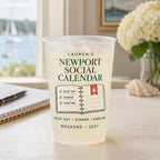 Personalized Coastal Bachelorette Frosted Cups, Newport Harbor Bach Party Cups, Custom Bride Weekend Favors, Nautical Girls Trip Drinkware