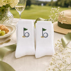 Personalized Golf Socks 3 Pack, Custom Initial Embroidered Crew Socks, Build Your Own Golf Gift for Dad Husband Grandpa Golfer