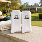 Personalized Golf Socks 3 Pack, Custom Initial Embroidered Crew Socks, Build Your Own Golf Gift for Dad Husband Grandpa Golfer