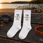 Personalized Race Finisher Embroidered Socks, Custom Marathon 26.2 Half Marathon 13.1 5K 10K Runner Gift with Name and Date