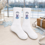Personalized Ice Skating Embroidered Socks, Custom Figure Skater Gift, Skating Coach Gift, Ice Rink Team Socks