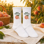 Personalized Fruit Embroidered Socks, Custom Name Summer Fruit Club Socks, Citrus Lover Gift, Farmers Market Gift, Group Socks