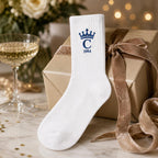 Personalized Family Crest Embroidered Socks, Custom Initial and Established Year Socks, Gift for Dad Grandpa Husband