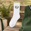 Personalized Family Crest Embroidered Socks, Custom Initial and Established Year Socks, Gift for Dad Grandpa Husband