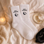 Personalized After Dark Embroidered Socks, Custom Night Out Club Socks, Bachelorette Party Gift, Birthday Girls Night Favors