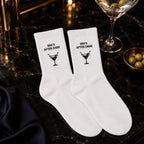 Personalized After Dark Embroidered Socks, Custom Night Out Club Socks, Bachelorette Party Gift, Birthday Girls Night Favors